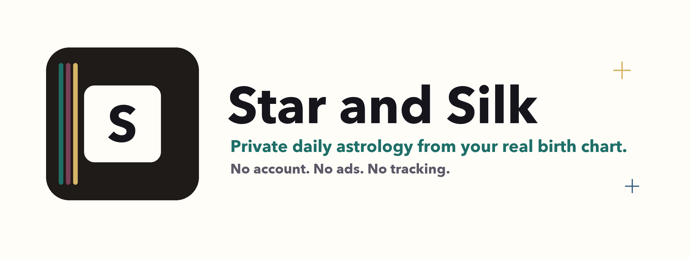 Star and Silk wordmark with privacy tagline.